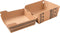 Maori - Hamburgerdoos 115x110x70mm karton bruin