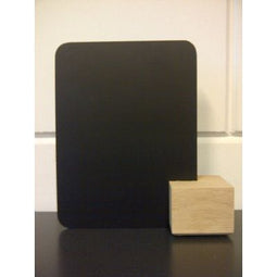 Klika - Krijtbordje A5 met eiken blokje 60x60x48 - 12 stuks