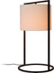 Atmooz - Tafellamp Moyo - Slaapkamer / Woonkamer - Industrieel - Zwart en witte kap - Hoogte 60cm - Metaal