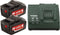 Metabo 685050000 - Accu 18V 4.0Ah (2 stuks) - Oplader ASC 30-36