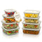 Safecourt vershoudbakjes - glas - 100% micro-plastic vrij - set van 8