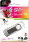 Silicon Power Jewel J80 - USB-stick - 32 GB - USB 3.0 - Titanium
