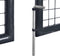 vidaXL - Gaaspoort - 289x150 - cm - gegalvaniseerd - staal - grijs