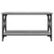 Salontafel 80x45x45 cm bewerkt hout en ijzer grijs sonoma eiken