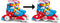 Nickelodeon Paw Patrol Twee in Eén Skate - Verstelbaar - Maat 27-30 - Blauw/Rood - 2 of 3 Wielen - Hiel-Rem