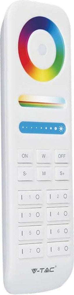 V-TAC VT-2438 LED-stripverlichting - 8-zone afstandsbediening - Wit