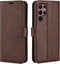 Lunso - Geschikt voor Samsung Galaxy S23 Ultra - cover bookcase hoes - Coffee