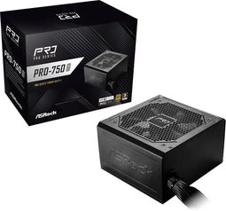 ASRock PRO-750G - ATX Voeding - 750W 80 PLUS Gold - 62,5A