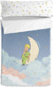 Gewatteerd beddengoed met ritssluiting HappyFriday Le Petit Prince La Lune Multicolour 105 x 200 cm