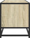 vidaXL - Tv-meubel - 80x34,5x40 - cm - bewerkt - hout - metaal - sonoma - eikenkleurig