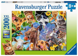 Ravensburger puzzel Vrolijke boerderijdieren - Legpuzzel - 200 stukjes