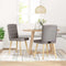 vidaXL - Eetkamerstoelen - draaibaar - 2 - st - stof - taupe