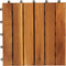 vidaXL - Terrastegels - 30 - st - 30x30 - cm - massief - acaciahout - greywash