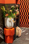 Mica Decorations Aita - Bijzettafel - H45 x Ø35 cm - Keramiek - Oranje