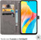 iMoshion Hoesje Geschikt voor Oppo A98 Hoesje Met Pasjeshouder - iMoshion Mandala Bookcase - Grijs