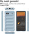 iMoshion Hoesje Geschikt voor Google Pixel 6a Hoesje Siliconen - iMoshion EasyGrip Backcover - Lichtblauw