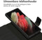 Accezz Samsung Galaxy S21 Ultra - 2 in 1 Wallet Bookcase - Echt Nappa leer - Zwart