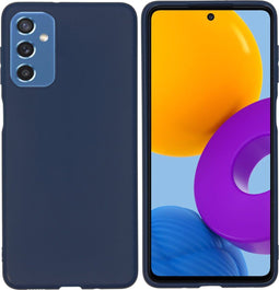 iMoshion Hoesje Geschikt voor Samsung Galaxy M52 Hoesje Siliconen - iMoshion Color Backcover - Donkerblauw