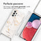 iMoshion Hoesje Geschikt voor Samsung Galaxy A13 (4G) Hoesje Met Koord - iMoshion Design Hoesje met Koord - Wit / White Marble