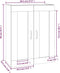 vidaXL - Hangkast - 69,5x32,5x90 - cm - wit