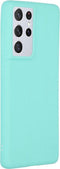 iMoshion Hoesje Geschikt voor Samsung Galaxy S21 Ultra Hoesje Siliconen - iMoshion Color Backcover - Mintgroen