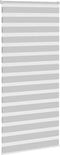 vidaXL - Zebra - rolgordijn - 105x200 - cm - stofbreedte - 100,9 - cm - lichtgrijs