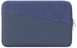 Rivacase Egmont - Laptop Sleeve 13,3 inch - Kunstleer en polyester - Blauw