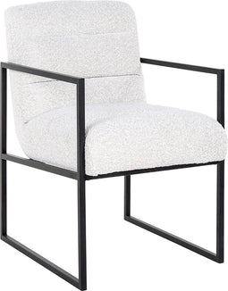 Richmond Stoel Lizzy White Bouclé / Black