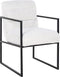 Richmond Stoel Lizzy White Bouclé / Black
