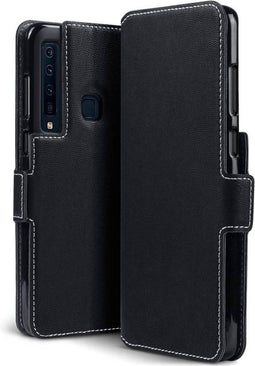 Qubits - slim wallet hoes - Geschikt voor Samsung Galaxy A9 2018 - zwart