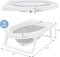 Bathroom - Solutions - Babybadje - inklapbaar - wit - en - grijs