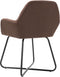 vidaXL - Eetkamerstoelen - 2 - st - stof - bruin