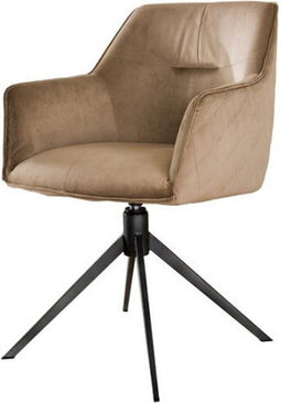 Eetkamerstoel Pull - Champagne velvet | Meubelplaats (set van 2)