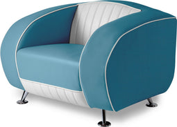 Bel Air Retro Fauteuil SF-01CB Blauw