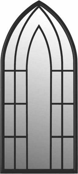 vidaXL - Tuinspiegel - 100x45 - cm - ijzer - zwart