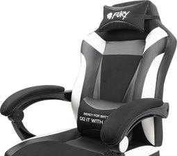 Genesis Fury Avenger M+ - Gamingfauteuil - Ergonomisch ontwerp - Zwart-wit