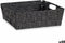 Mand Vlechten Zwart 3 L (23 x 8 x 27 cm) (48 Stuks)