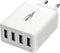 Ansmann HC430 - USB-oplader 30 W 4x USB-A - Wit