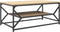 vidaXL - Salontafel - met - Plank - Sonoma - Eiken - 90x50x40 - cm - Gelaagd - Hout