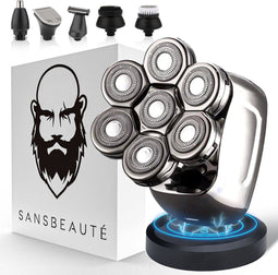 Sansbeauté® Skull Sharp PRO - Scheerapparaat Mannen – Electric Face & Head Shaver - Nat & Droog -