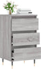 vidaXL - Dressoir - 40x35x70 - cm - bewerkt - hout - grijs - sonoma