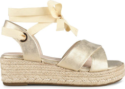 POSH by Poelman SAAR - Dames Sandalen - Imitatieleer - Goud - Maat 39