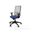 Piqueras y Crespo 1D066G0 - Bureaustoel - Verstelbare hoogte met armleuning en lumbaalsteun - Marineblauw