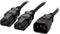 Equip 112210 - Power Y-Cable - 1,6 m C14 naar 2 x C13 - Zwart