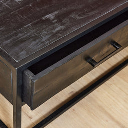 Salontafel zwart - Salontafel Milan - Salontafel mangohout 130 cm