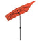 vidaXL - Parasol - met - metalen - paal - 300x200 - cm - terracotta