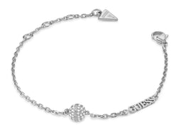 GUESS Armband Calypso Crystals Bead Bracelet Rhodium Zilverkleurig