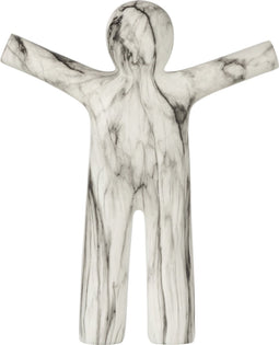 J-Line figuur P'tit Maurice Marmer - polyresin - wit - large