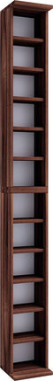VCM Houten CD DVD standaard Opbergrek Boekenplank Decoratieve plank Bigol Houten CD DVD standaard Opbergrek Boekenplank Decoratieve plank Bigol