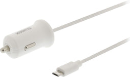 Sweex CH-008WH - Autolader - 2.4A uitgang - Wit